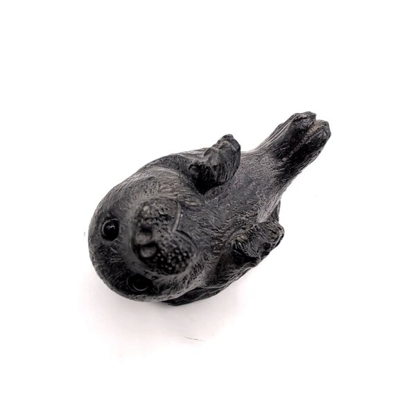 Wolf Original Young Seal Handcrafted Sculpture Figure Canada Signed Stone/Resin - Picture 5 of 10